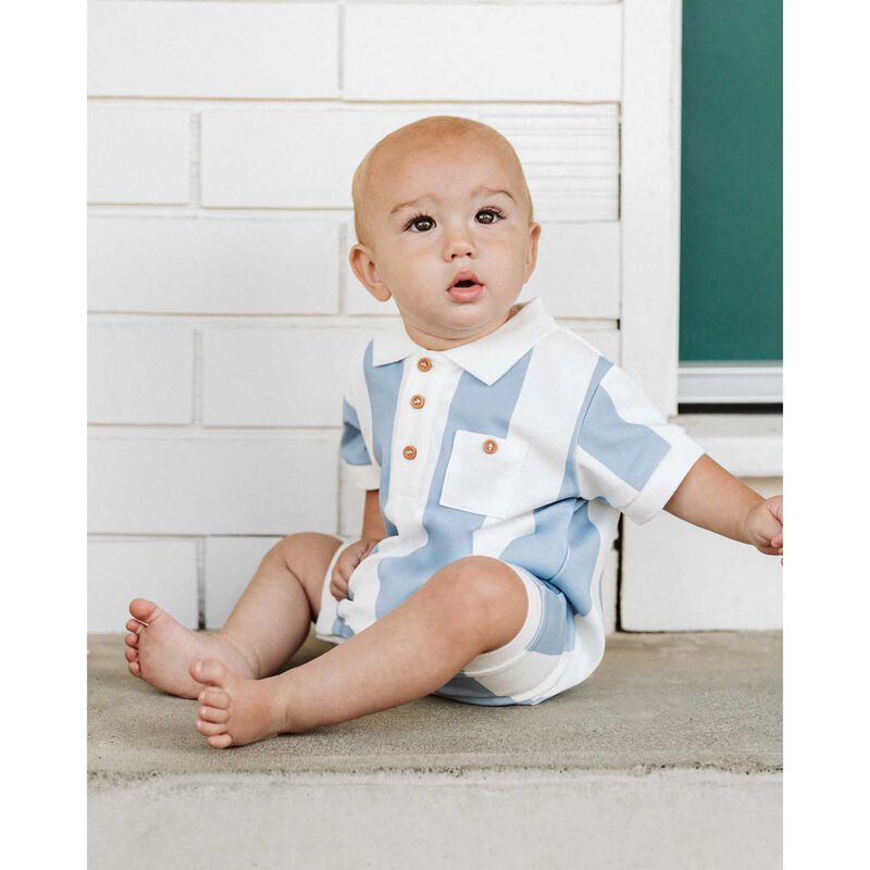 B&eacute;b&eacute; Max Stripe Rugby Romper image number 3
